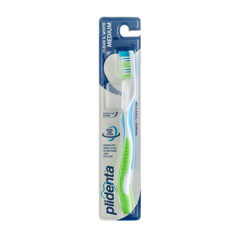 Clean & White Medium toothbrush, 1 piece-0