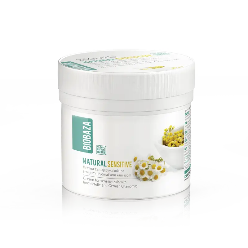 Natural Sensitive skin cream with immortelle and chamomile, 250 ml-0