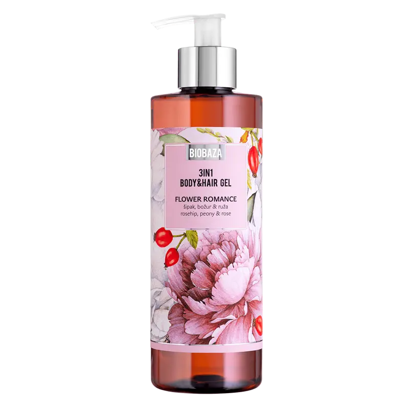 Flower Romance 3u1 Body&Hair Gel za tuširanje i pranje kose, 400 ml-0