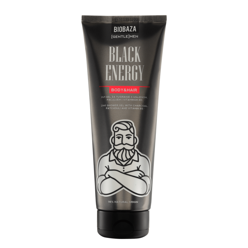 Black Energy 2u1 Body&Hair Gel za tuširanje i pranje kose, 220 ml-0