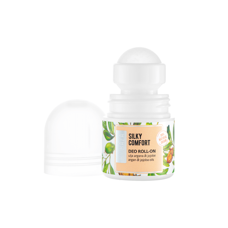 Silky Comfort Natural deo roll-on travel size, 20 ml-1