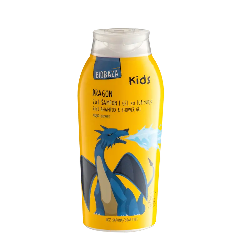 Dragon 2u1 Body&Hair Kids shower gel, 250 ml-0