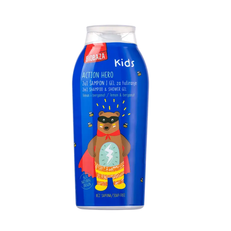 Action Hero 2u1 Body&Hair Kids shower gel, 250 ml-0