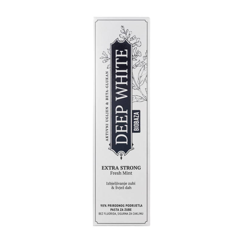 Deep White Extra Strong Prirodna pasta za izbjeljivanje zubi, 75 ml-0