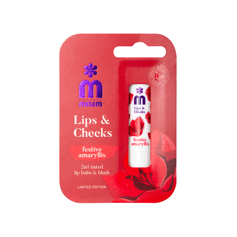 Lips&Cheeks Balzam za usne i rumenilo Red Amaryllis, 4,5g-1