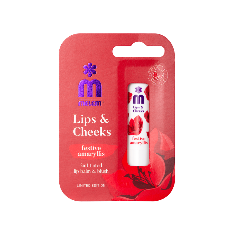 Lips&Cheeks Balzam za usne i rumenilo Red Amaryllis, 4,5g-0