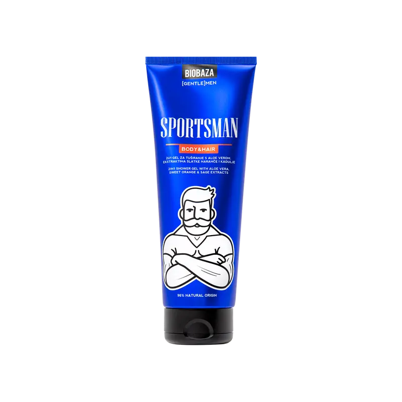 Sportsman 2u1 Body&Hair Gel za tuširanje i pranje kose, 220 ml-1