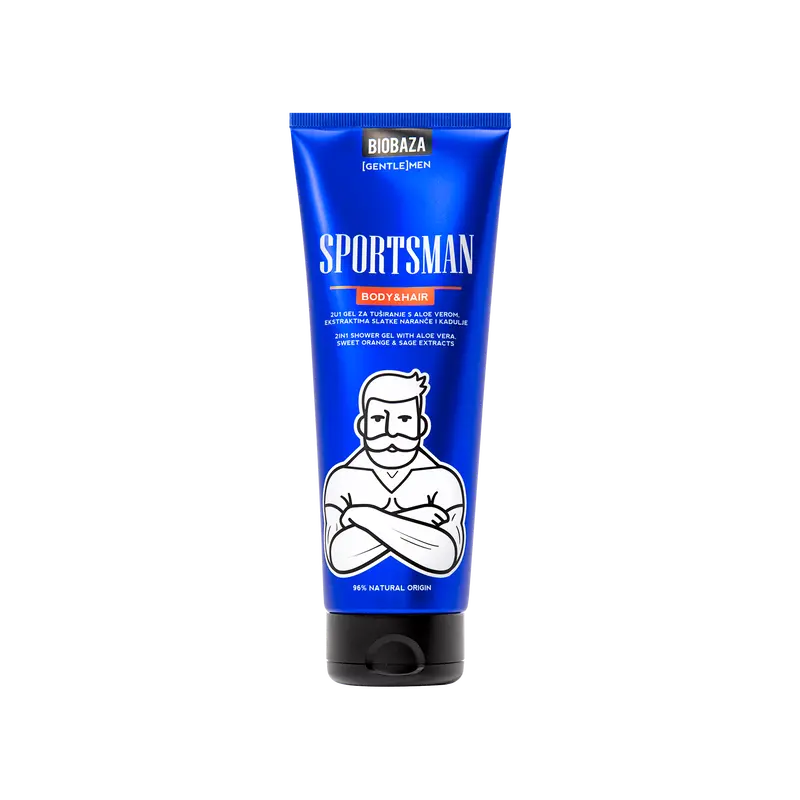 Sportsman 2u1 Body&Hair Gel za tuširanje i pranje kose, 220 ml-0