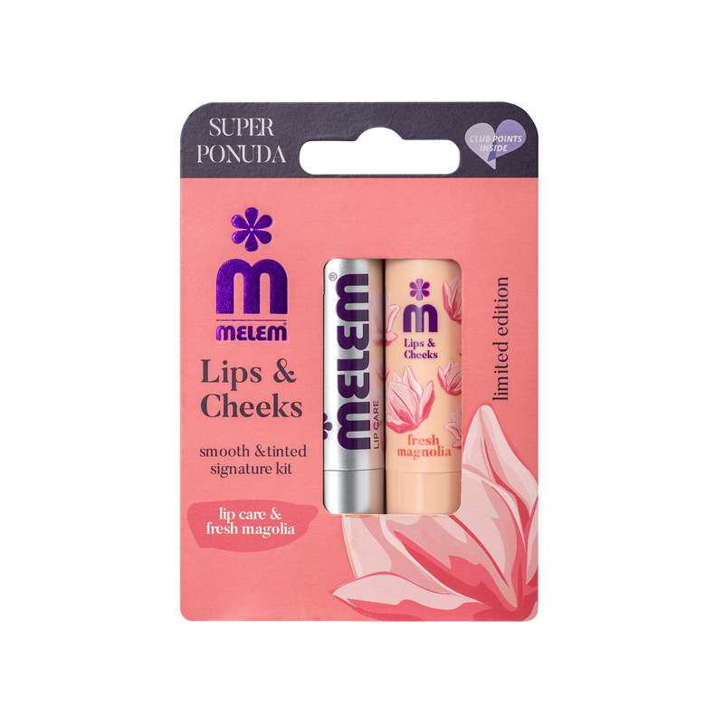 Lips & Cheeks duopack lip care & fresh magnolia, 2 x 4,5 g-1