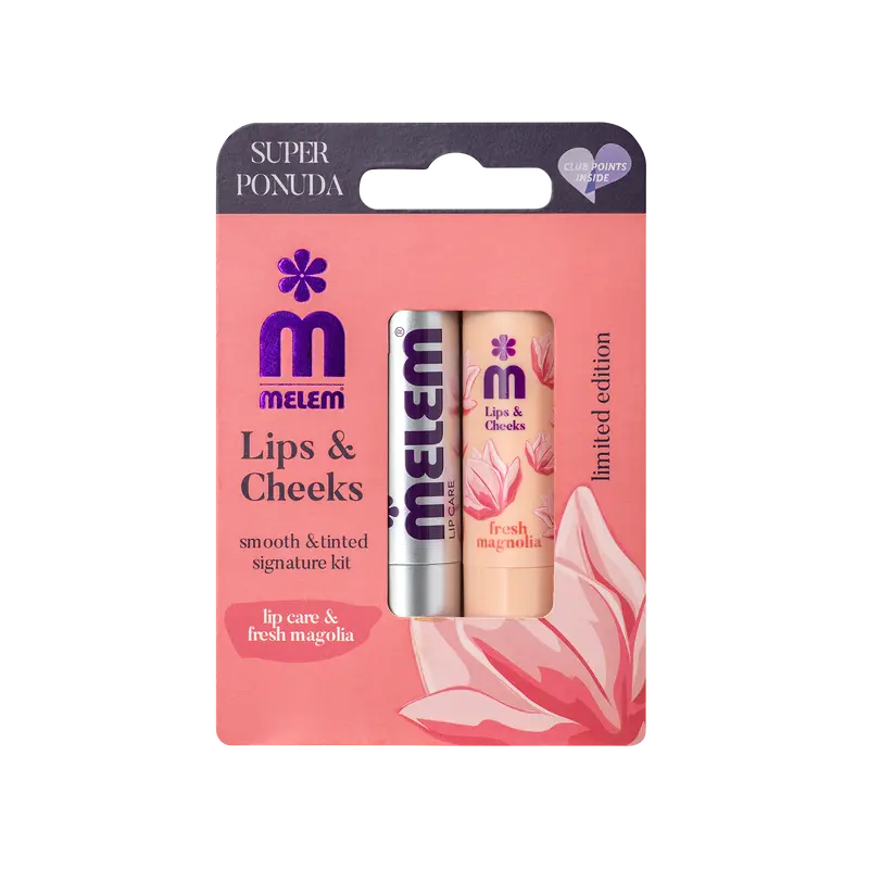 Lips & Cheeks duopack lip care & fresh magnolia, 2 x 4,5 g-1