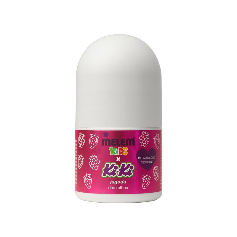 Melem Kids x KiKi Strawberry & Raspberry, natural deo roll-on, 30 ml-0