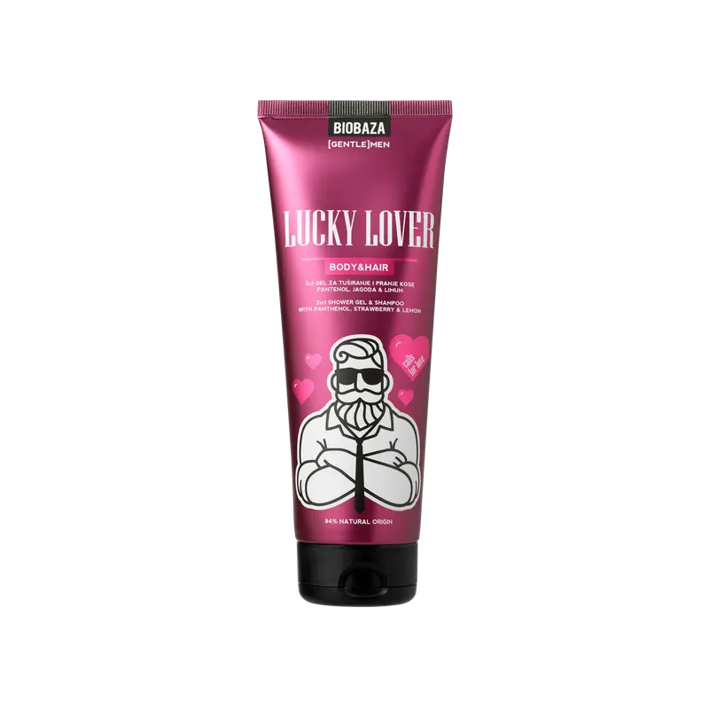 Men Lucky Lover 2u1 Hair&Body Gel za tuširanje, 220ml-0