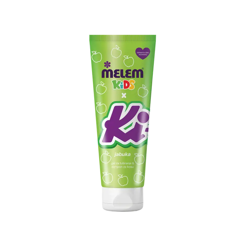 Melem Kids x KiKi Apple, 2in1 Shower gel & shampoo, 260 ml-0