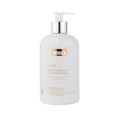 Beauty Mlijeko za čišćenje lica za suhu i osjetljivu kožu, 500 ml
