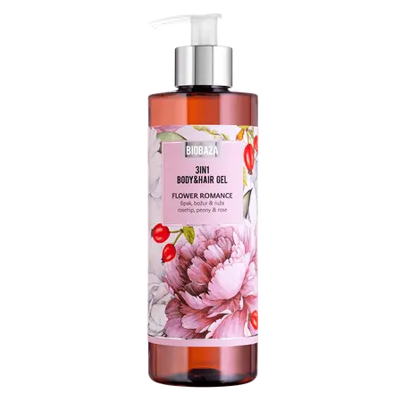 Flower Romance 3u1 Body&Hair Gel za tuširanje i pranje kose, 400 ml
