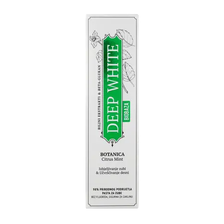 Deep White Botanica Prirodna pasta za izbjeljivanje zubi, 75 ml