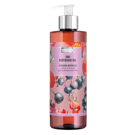 Power Berries 3u1 Body&Hair Gel za tuširanje i pranje kose, 400 ml