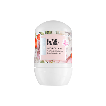 Flower Romance Natural deo roll-on, 50 ml
