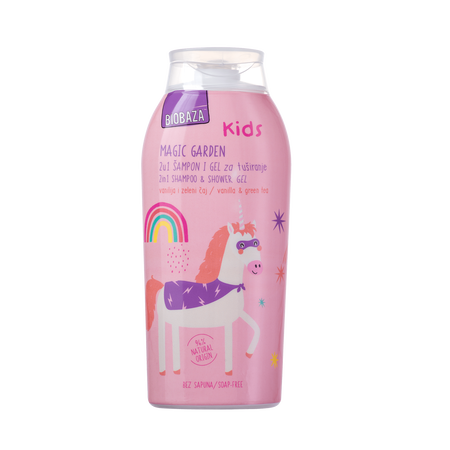 Magic Garden 2u1 Body&Hair gel za tuširanje za djecu, 250 ml