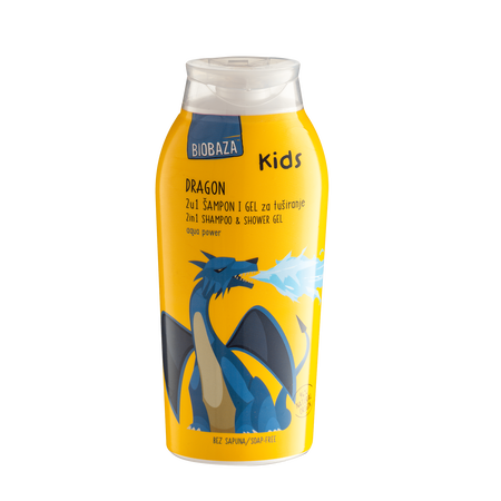 Dragon 2u1 Body&Hair gel za tuširanje za djecu, 250 ml