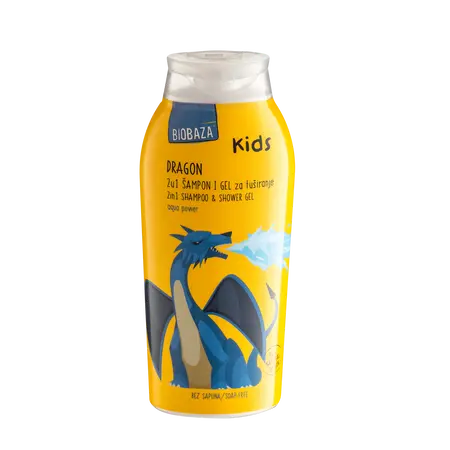 Dragon 2u1 Body&Hair gel za tuširanje za djecu, 250 ml