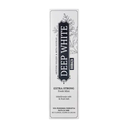 Deep White Extra Strong Prirodna pasta za izbjeljivanje zubi, 75 ml