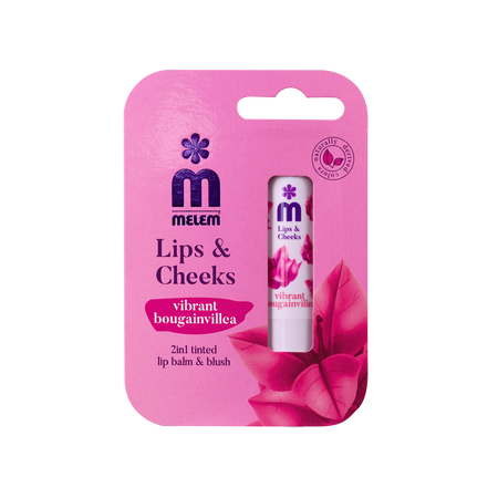 Lips&Cheeks 2in1 Vibrant Bougainvillea tinted lip balm & blush, 4,5 g 