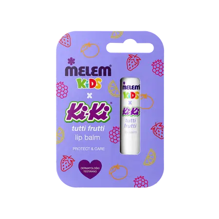 Melem  Kids x KiKi Tutti Frutti balzam za usne, 4,5 g