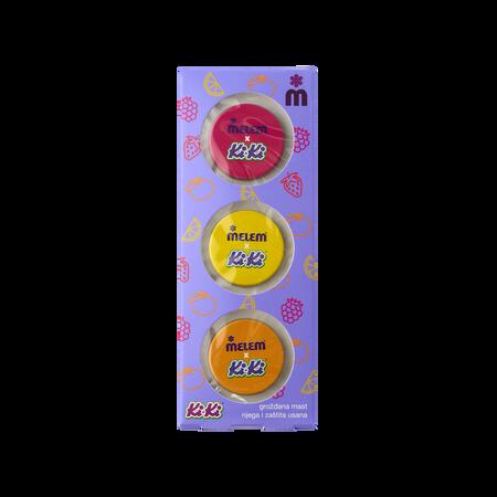 Melem Kids x KiKi Tutti Frutti grožđana mast, Tripack, 3x10 ml