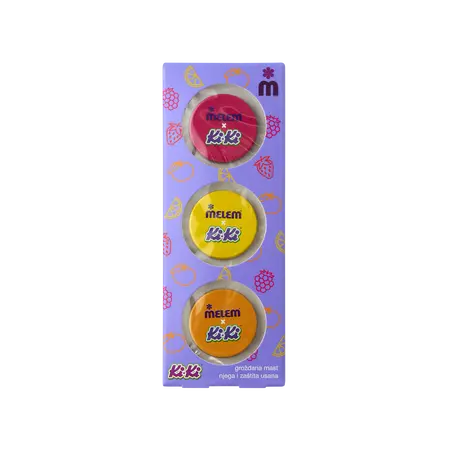 Melem Kids x KiKi Tutti Frutti grožđana mast, Tripack, 3x10 ml