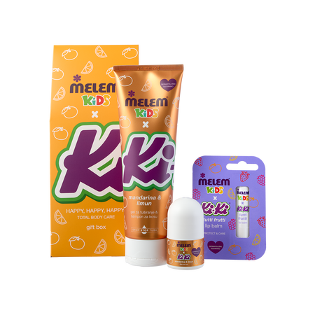 Melem Kids x KiKi Poklon paket Narančasti, 1 kom