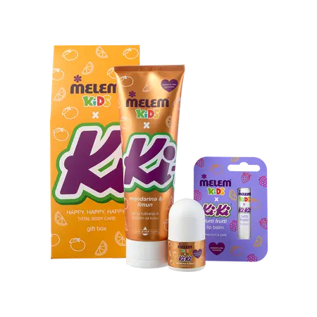 Melem Kids x KiKi Poklon paket Narančasti, 1 kom